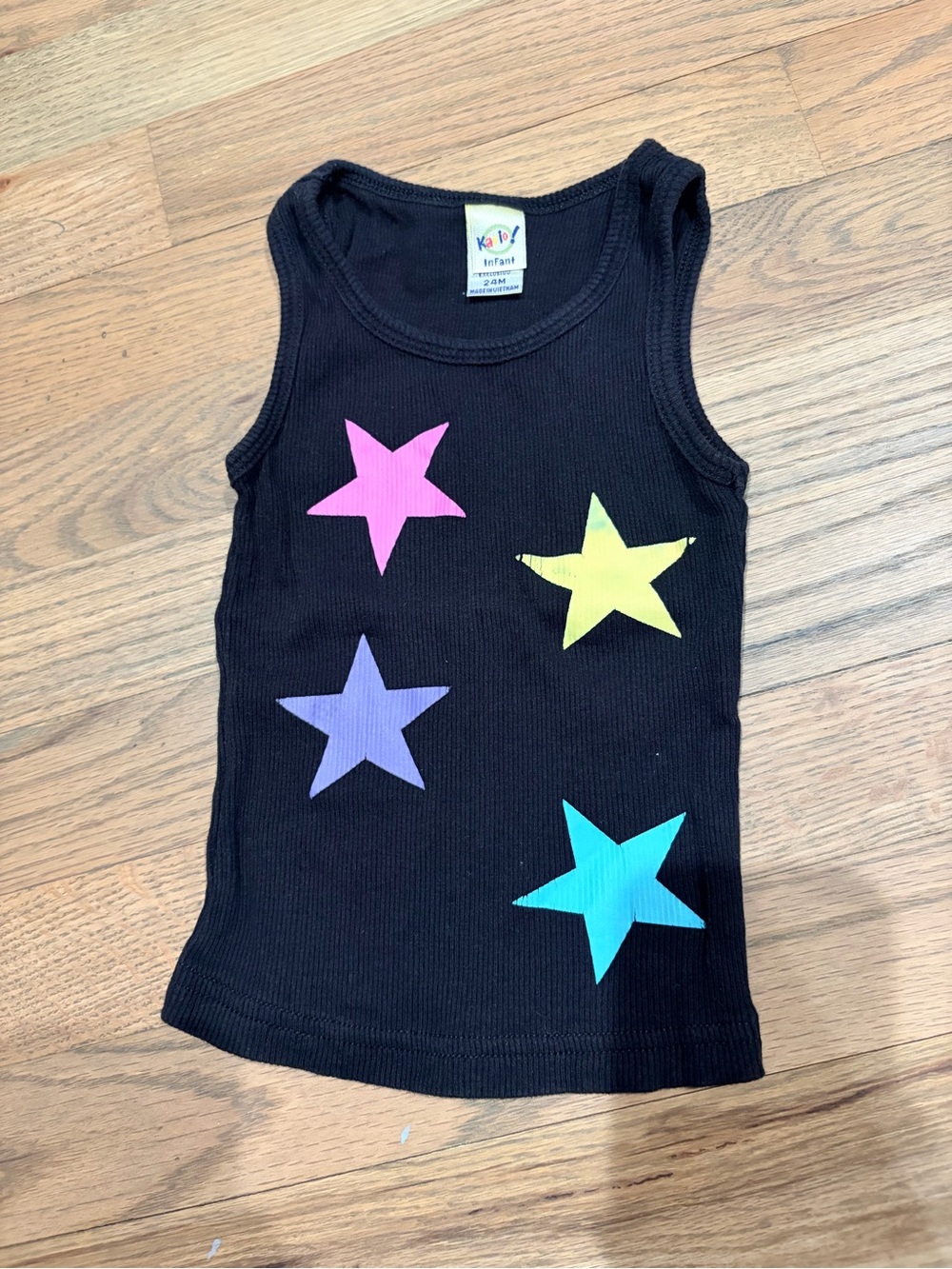 Denny’s toddler girl Kavio! star tank top